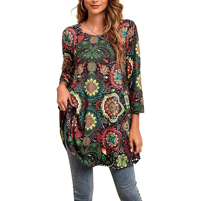 Serena | Abito tunica dal look boho sofisticato con stampa mandala - Image 7