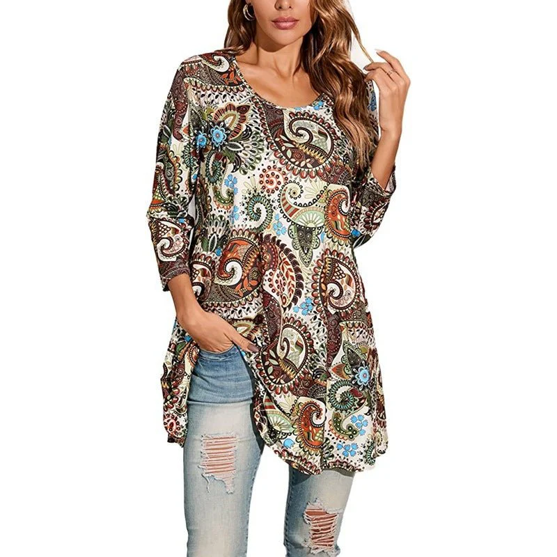 Serena | Abito tunica dal look boho sofisticato con stampa mandala - Image 8