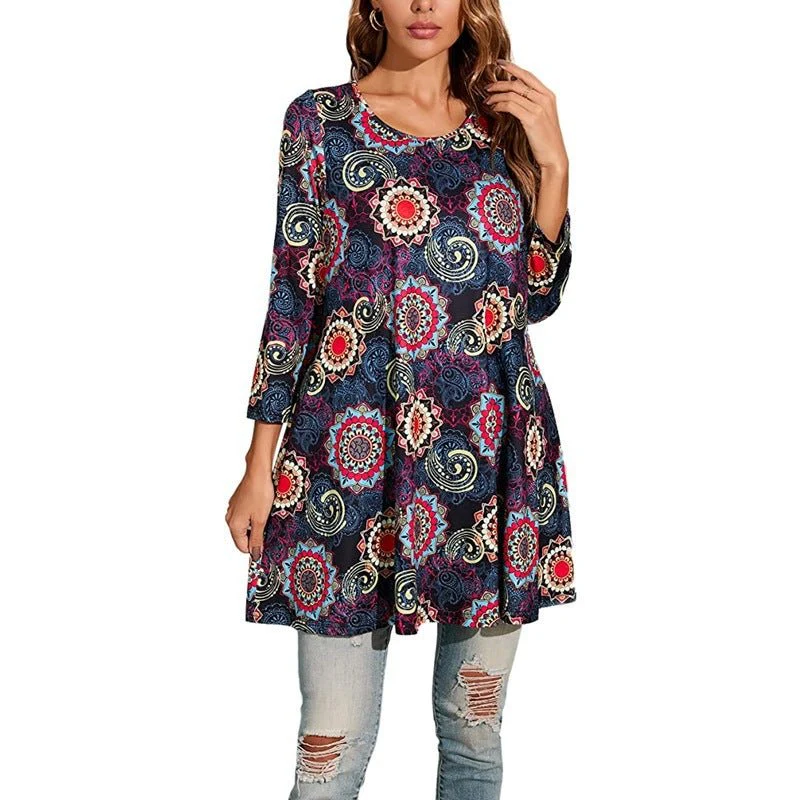 Serena | Abito tunica dal look boho sofisticato con stampa mandala - Image 9