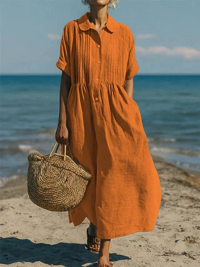 Sofia | Abito chemisier in cotone fresco ed elegante - Image 5
