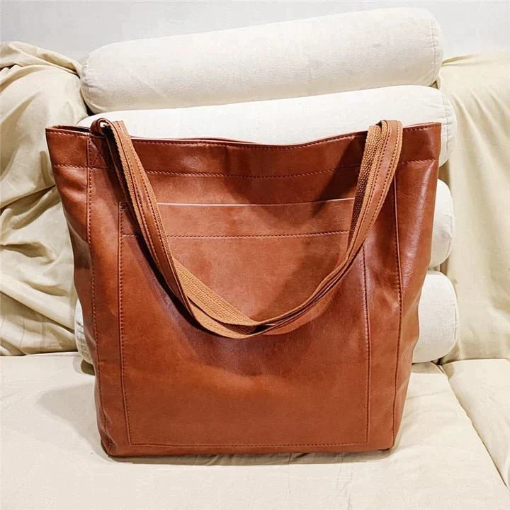Sofia | Borsa tote in vera pelle pieno fiore - Image 2