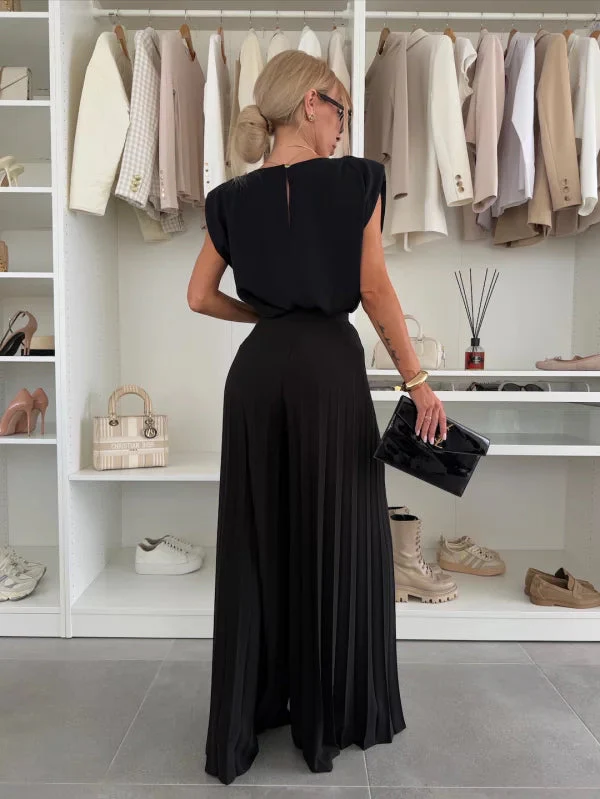 Sofia | Elegante Set Minimalista con Top e Pantaloni Fluidi - Image 7