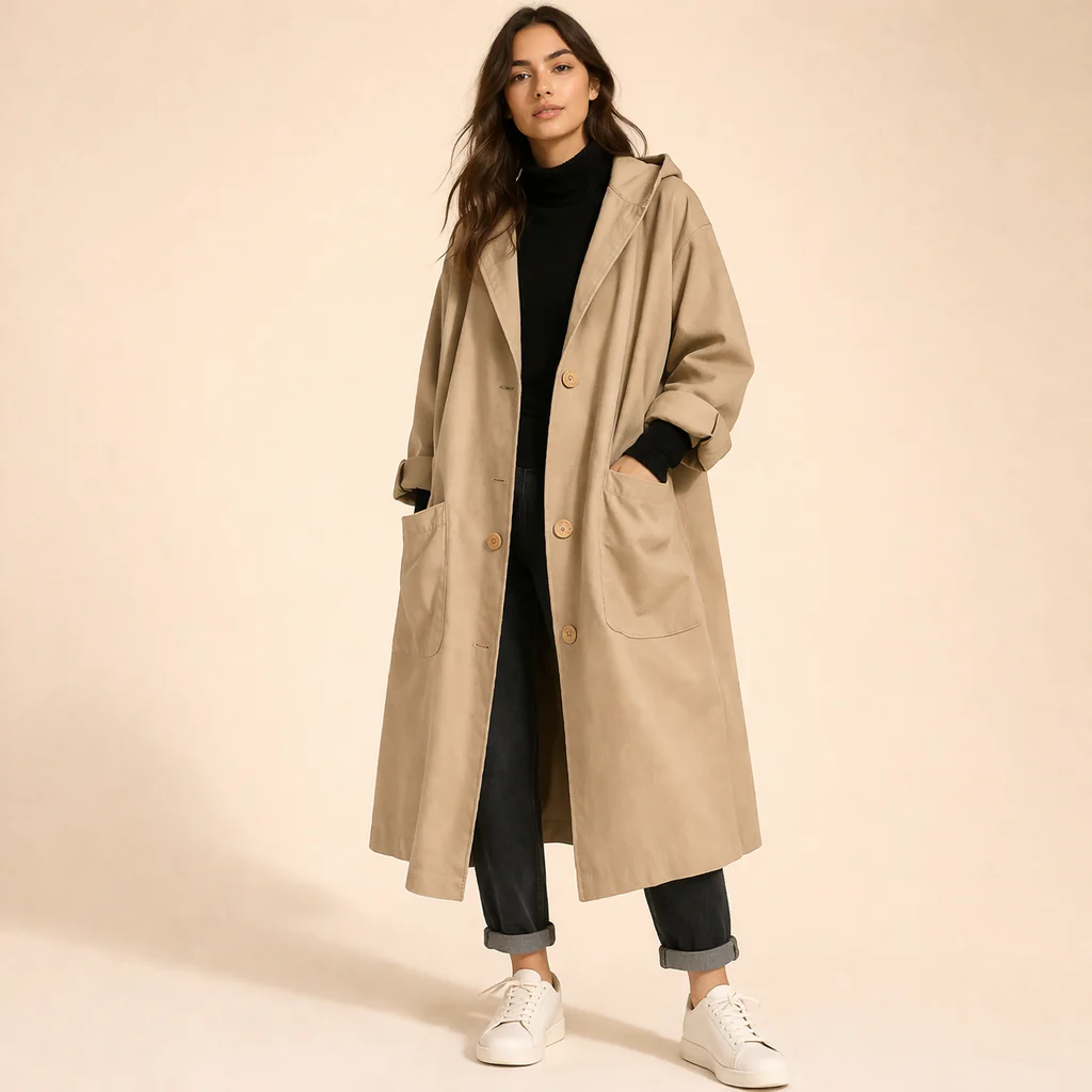 Sofia | Moderno ed elegante trench oversize - Image 2