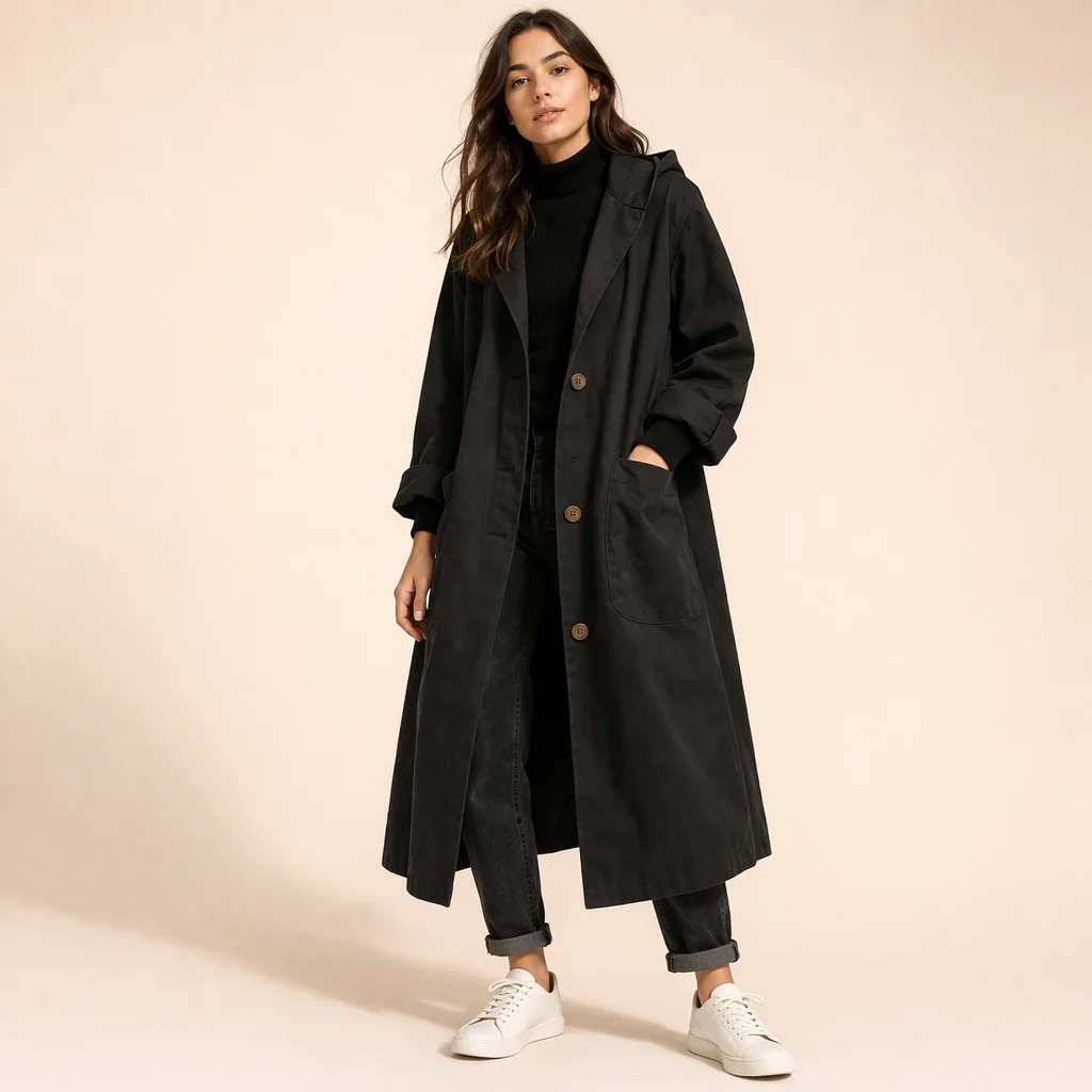 Sofia | Moderno ed elegante trench oversize - Image 3