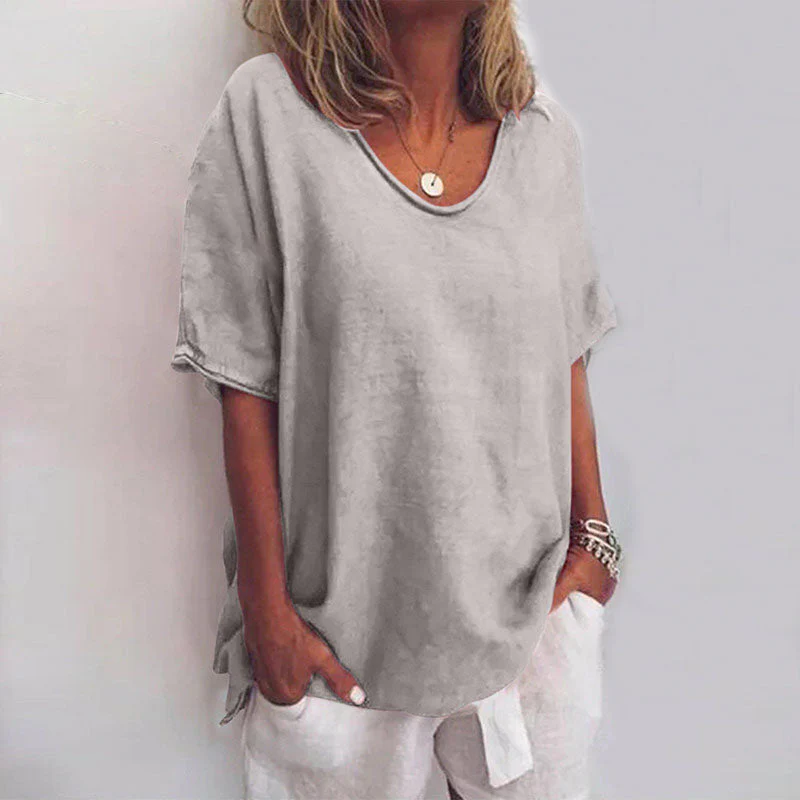 Sofia | T-shirt girocollo elegante e versatile - Image 2