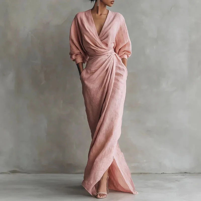 Sophia | intramontabile ed elegante abito lungo avvolgente