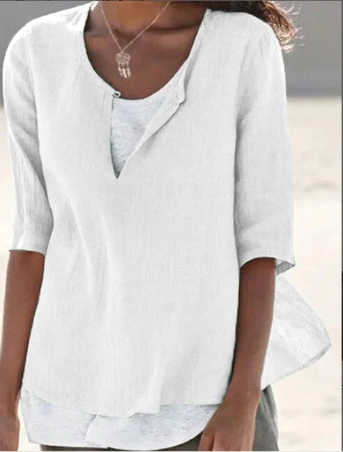 Sophie | Blusa in Lino Leggera e Raffinata - Image 2