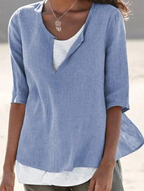 Sophie | Blusa in Lino Leggera e Raffinata - Image 3