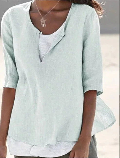 Sophie | Blusa in Lino Leggera e Raffinata - Image 5