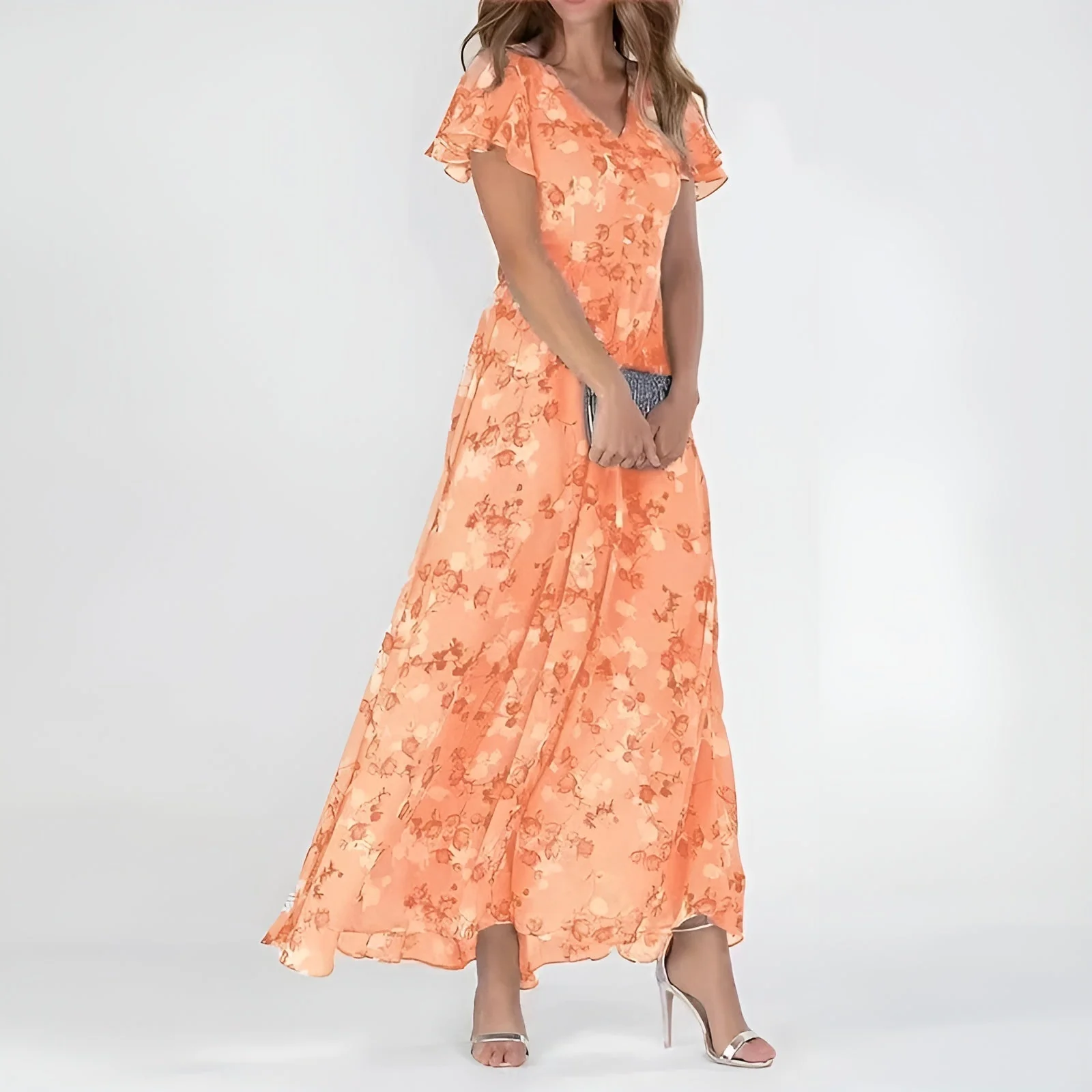 Tamara | Elegante Maxi Abito Cerimonia Donna Floreale