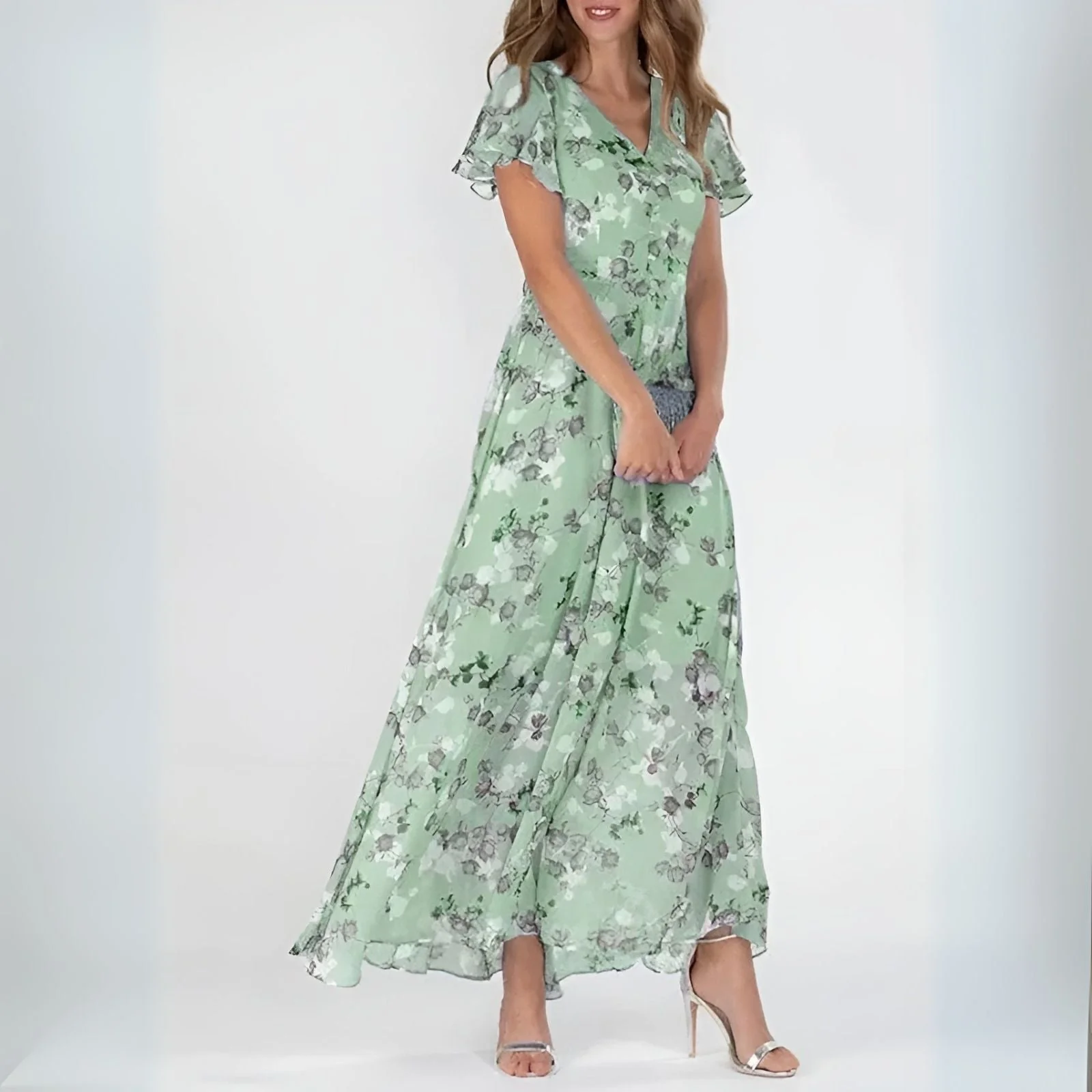 Tamara | Elegante Maxi Abito Cerimonia Donna Floreale - Image 3