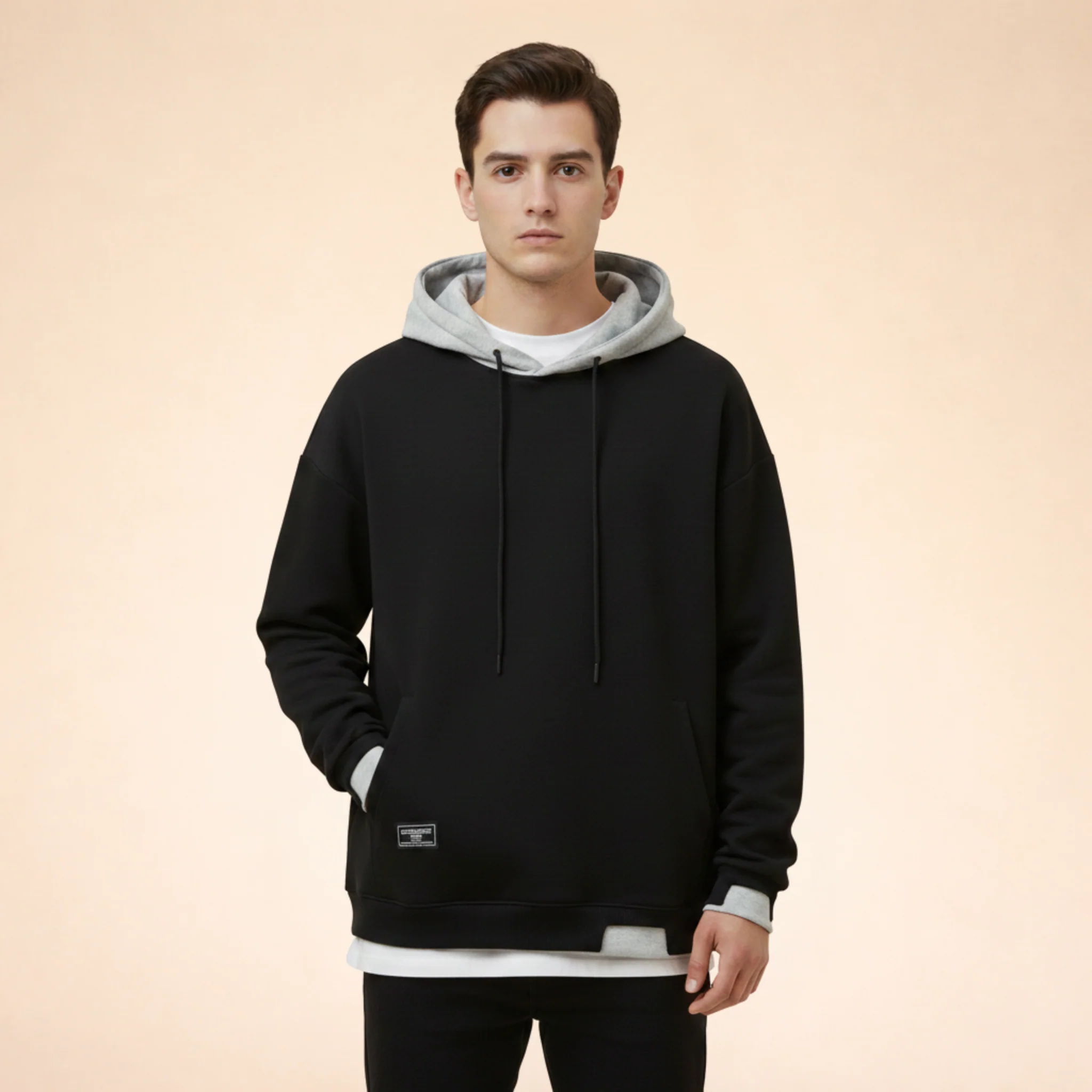 Tommaso | Felpa uomo classica con cappuccio e vestibilità comoda - Image 6