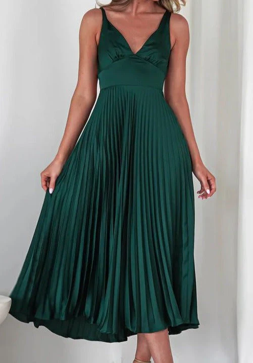 Valentina | Abito Maxi Plissettato dall'Eleganza Fluida - Image 2