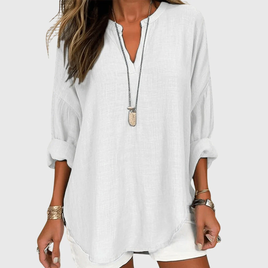 Valentina | Camicia da spiaggia fluida e leggera - Image 2