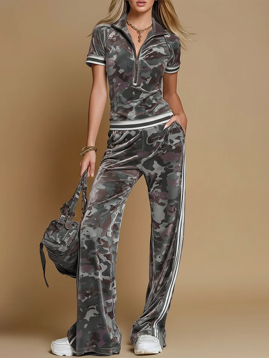 Valentina | Completo militare a due pezzi casual e moderno - Image 3