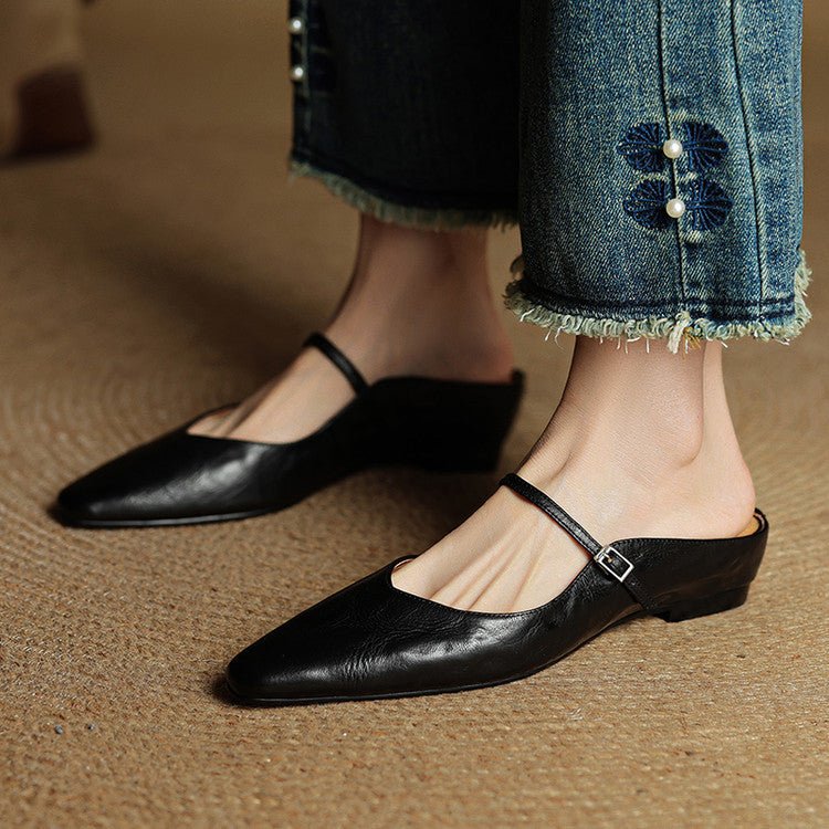Valentina | Eleganti sabot in vera pelle con punta affusolata - Image 10