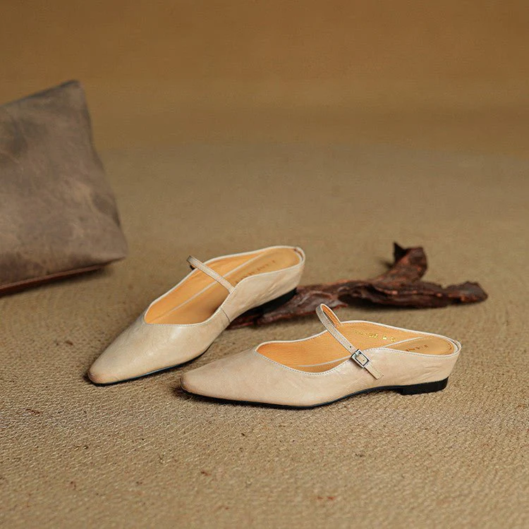 Valentina | Eleganti sabot in vera pelle con punta affusolata - Image 5