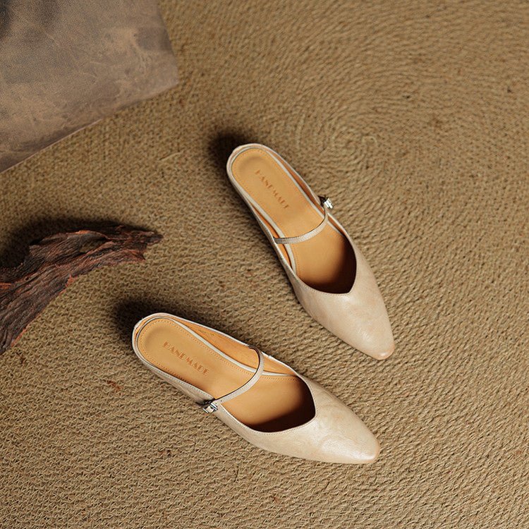 Valentina | Eleganti sabot in vera pelle con punta affusolata - Image 6