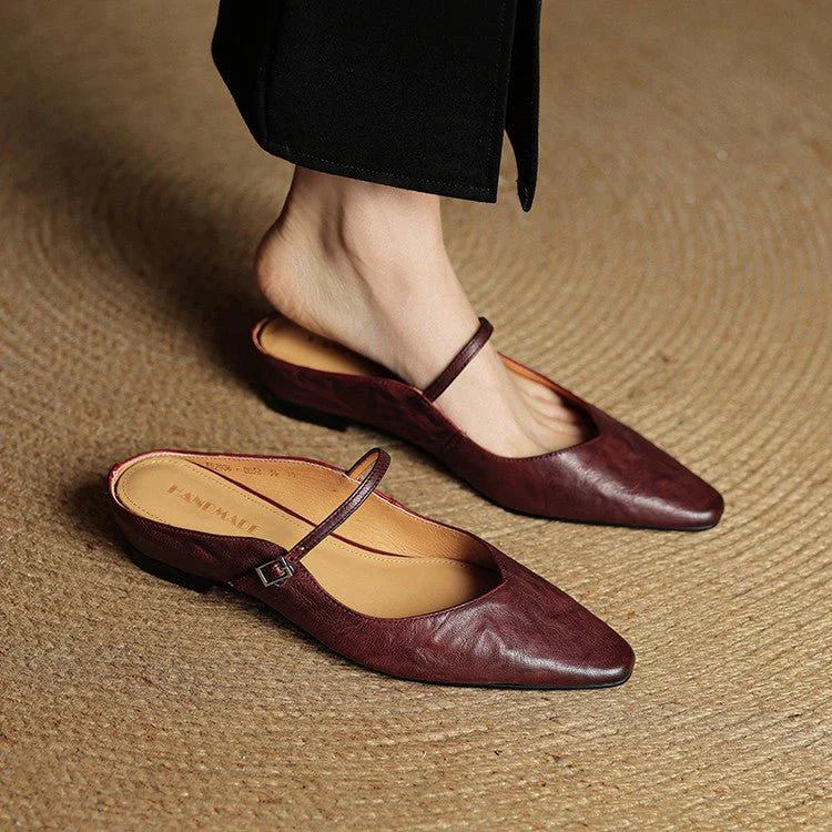 Valentina | Eleganti sabot in vera pelle con punta affusolata - Image 8