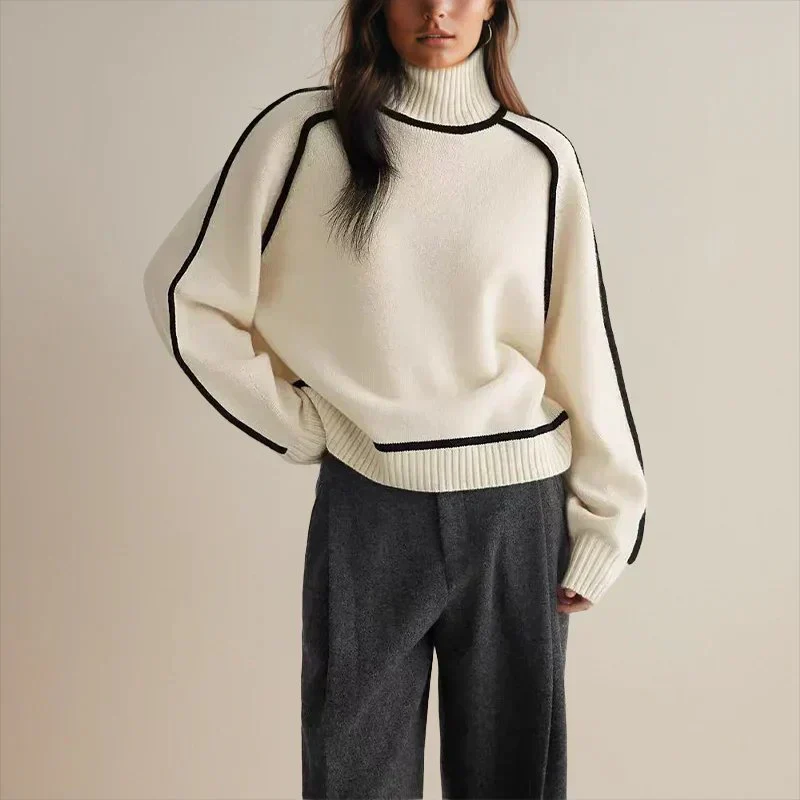 Valentina | Maglione a collo alto oversize caldo ed elegante - Image 4