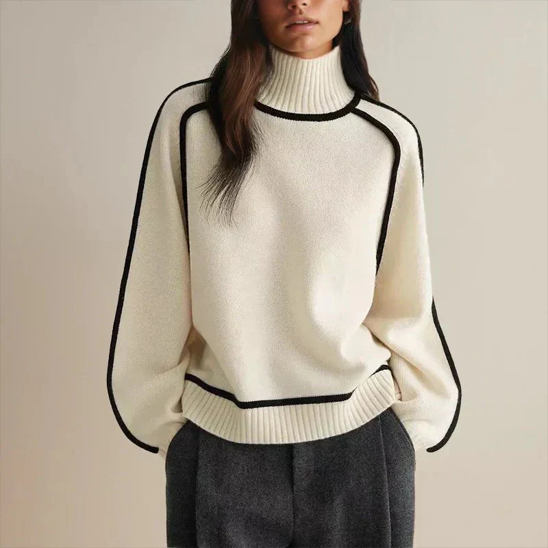 Valentina | Maglione a collo alto oversize caldo ed elegante - Image 8