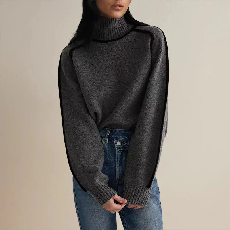 Valentina | Maglione a collo alto oversize caldo ed elegante - Image 9