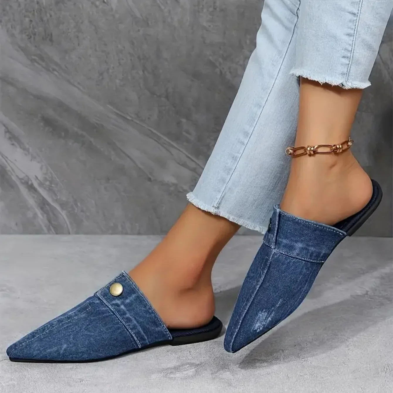 Valentina | Sandali in denim comodi e casual - Image 6