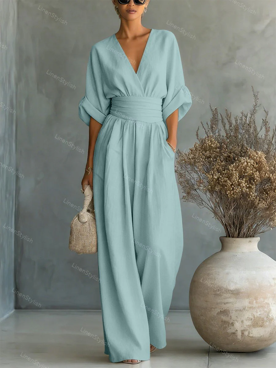Valentina | Tuta da donna elegante e comoda con scollo a V - Image 10