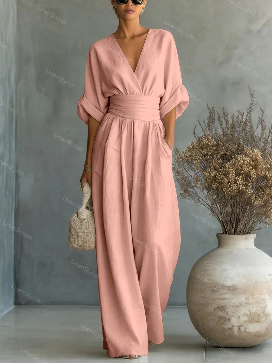 Valentina | Tuta da donna elegante e comoda con scollo a V - Image 11