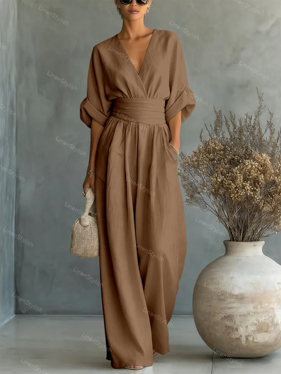 Valentina | Tuta da donna elegante e comoda con scollo a V - Image 12