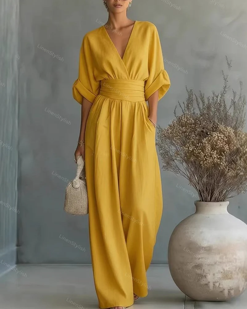Valentina | Tuta da donna elegante e comoda con scollo a V - Image 13