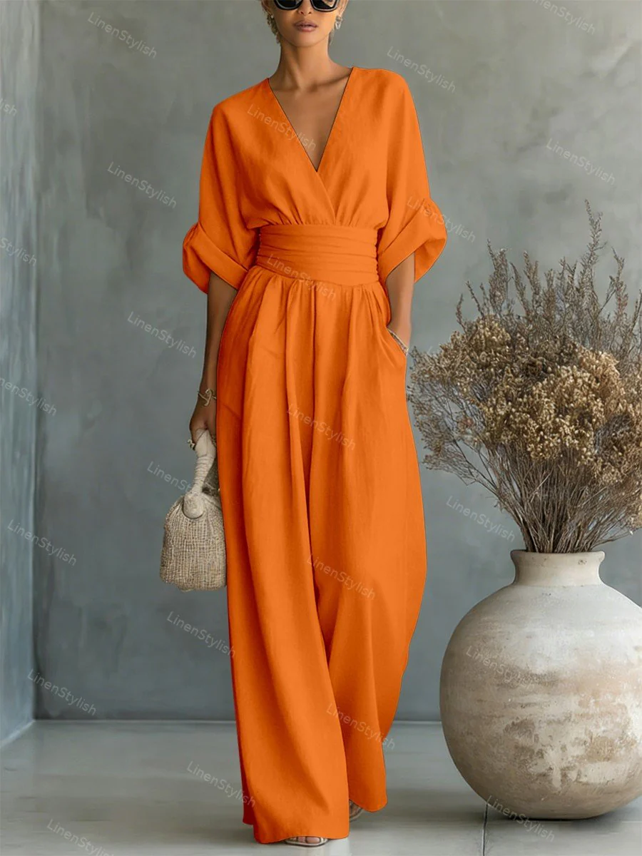 Valentina | Tuta da donna elegante e comoda con scollo a V - Image 14