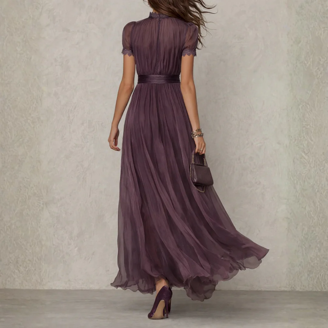 Valeria | Abito maxi chiffon raffinato ed elegante - Image 2