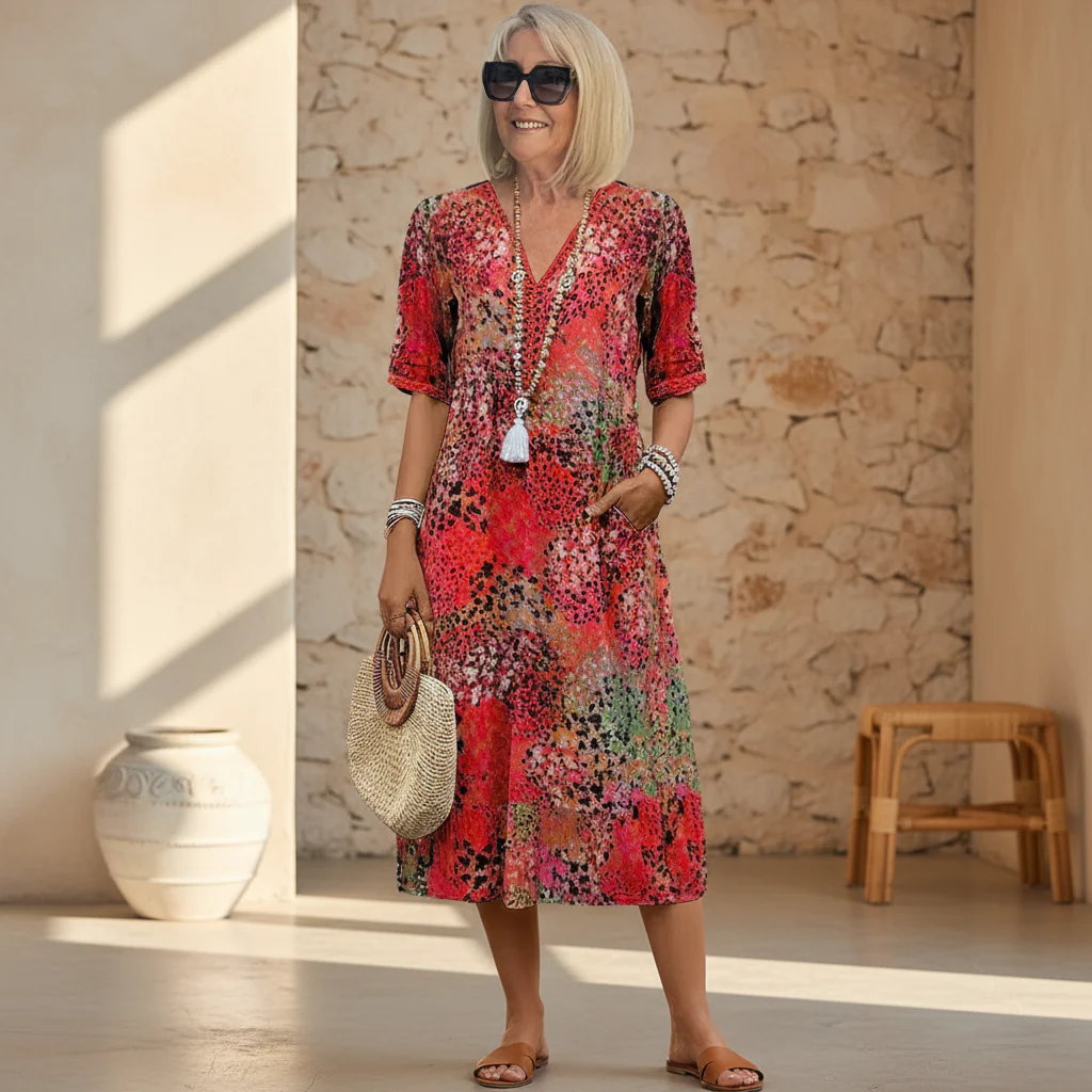 Vanessa | Abito midi da donna elegante e casual