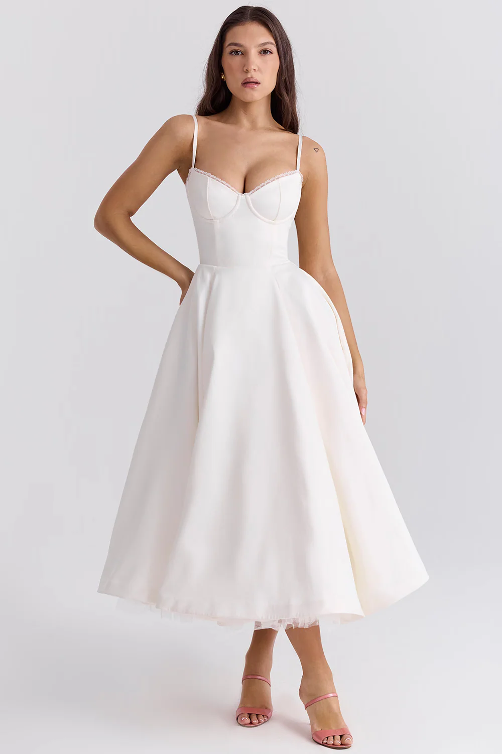 Victoria | Abito midi con struttura a corsetto e linea slanciata - Image 11