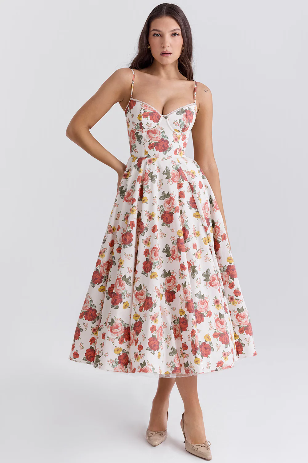 Victoria | Abito midi con struttura a corsetto e linea slanciata - Image 12