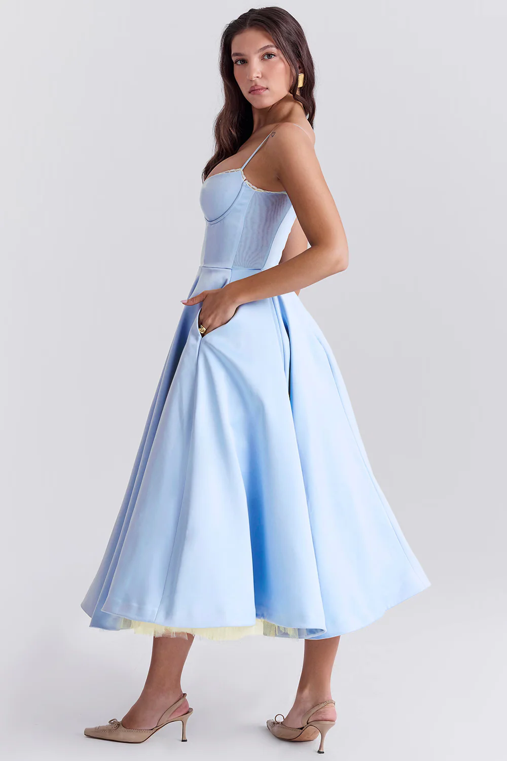 Victoria | Abito midi con struttura a corsetto e linea slanciata - Image 8