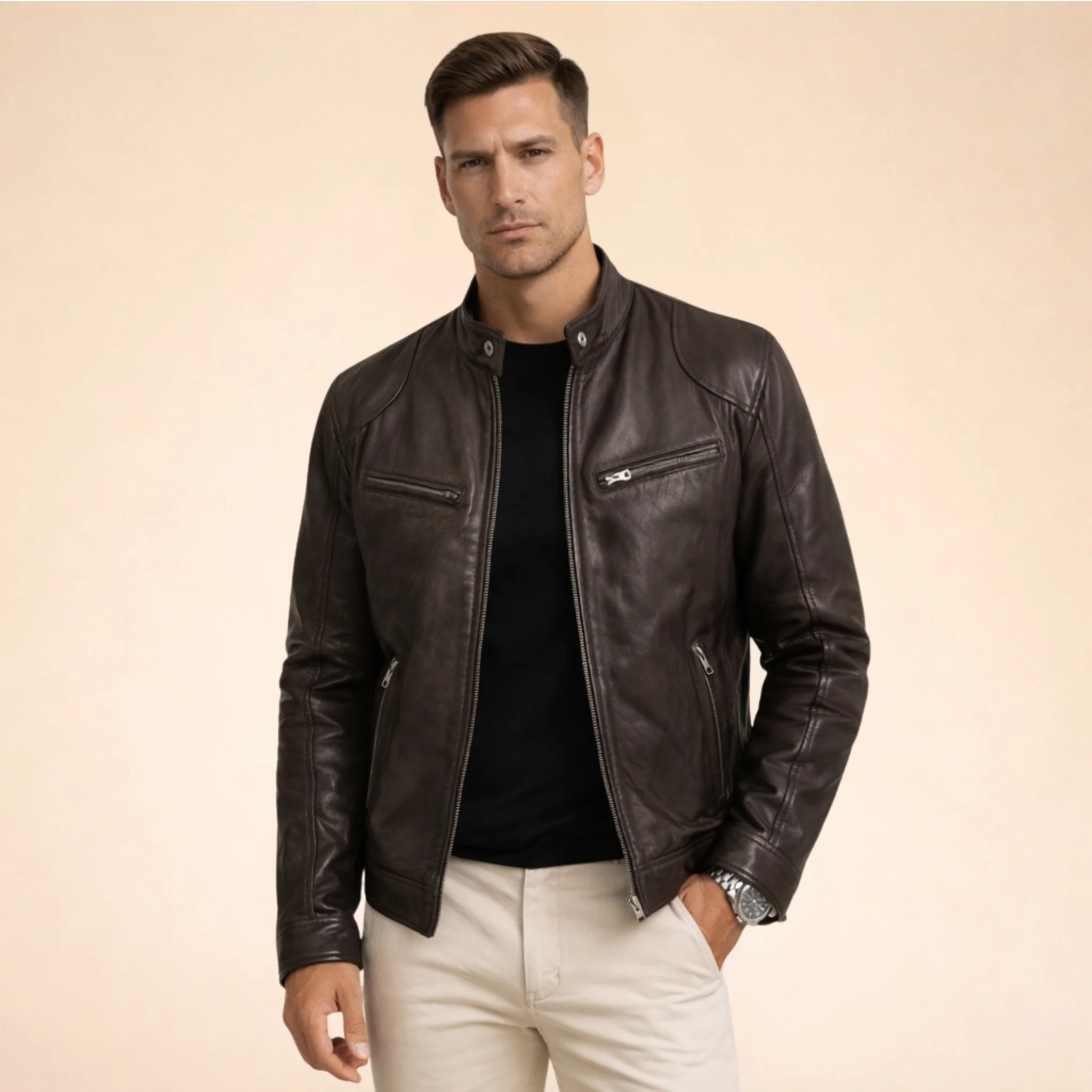 Vincenzo | Elegante giacca da uomo in pelle - Image 13