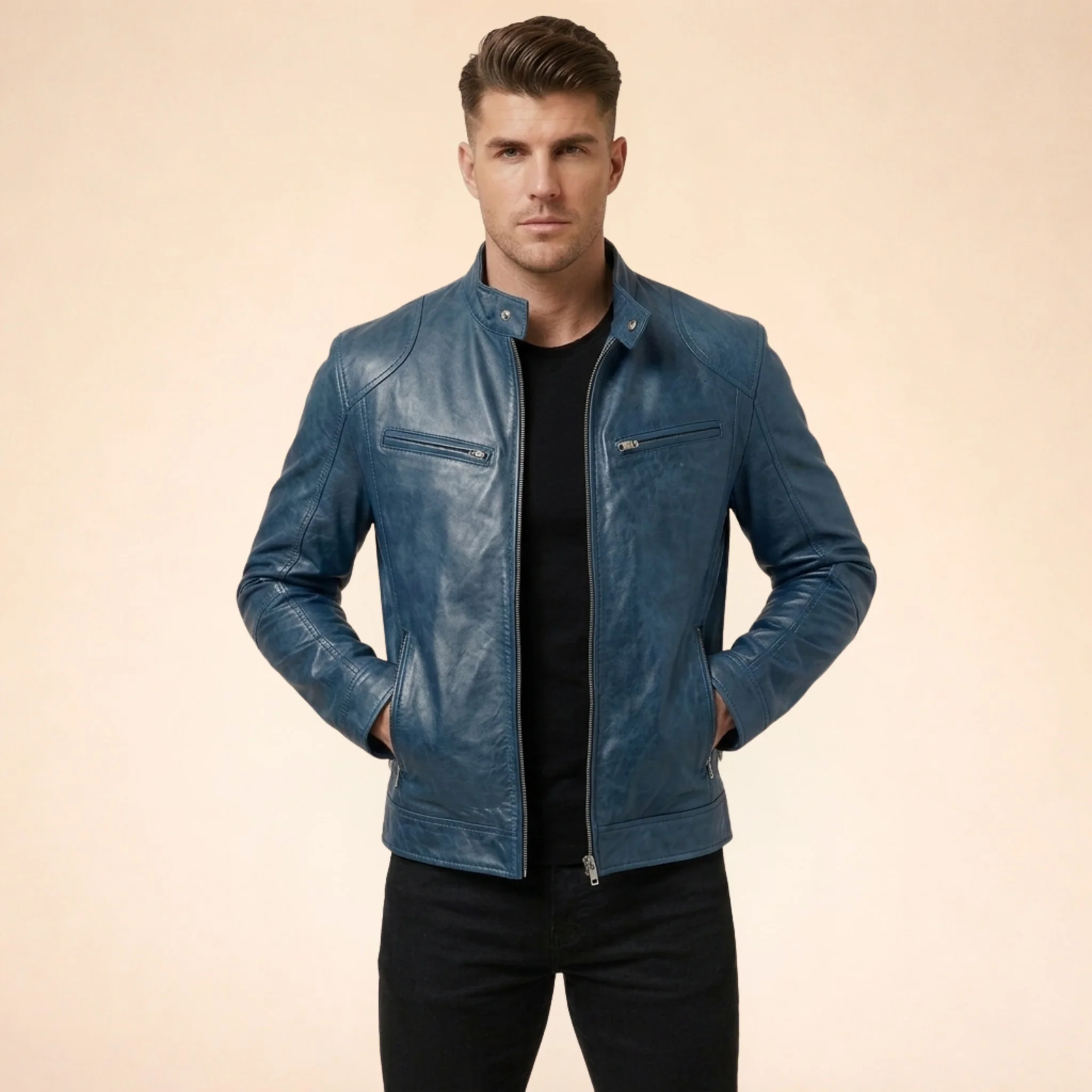 Vincenzo | Elegante giacca da uomo in pelle - Image 14