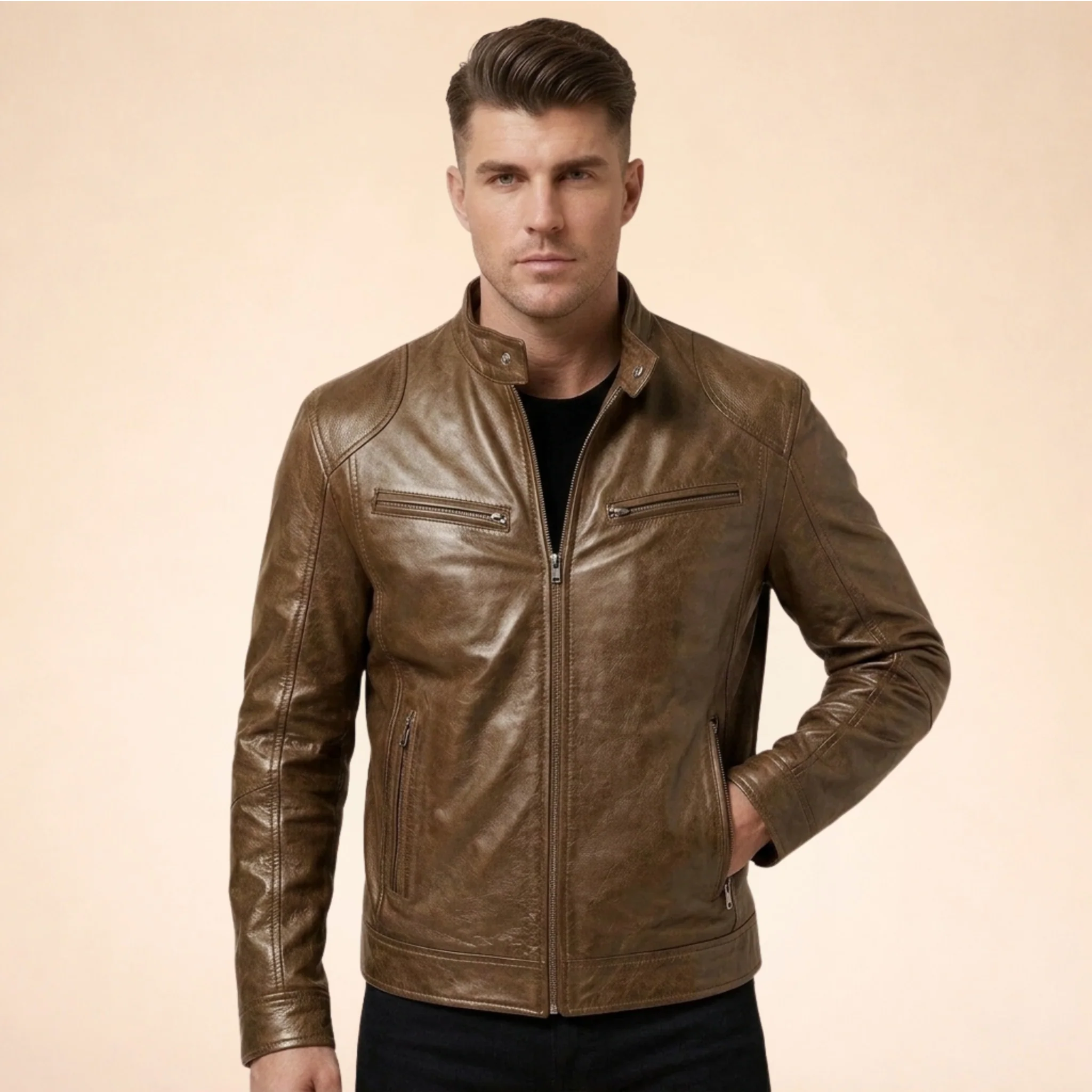 Vincenzo | Elegante giacca da uomo in pelle - Image 16
