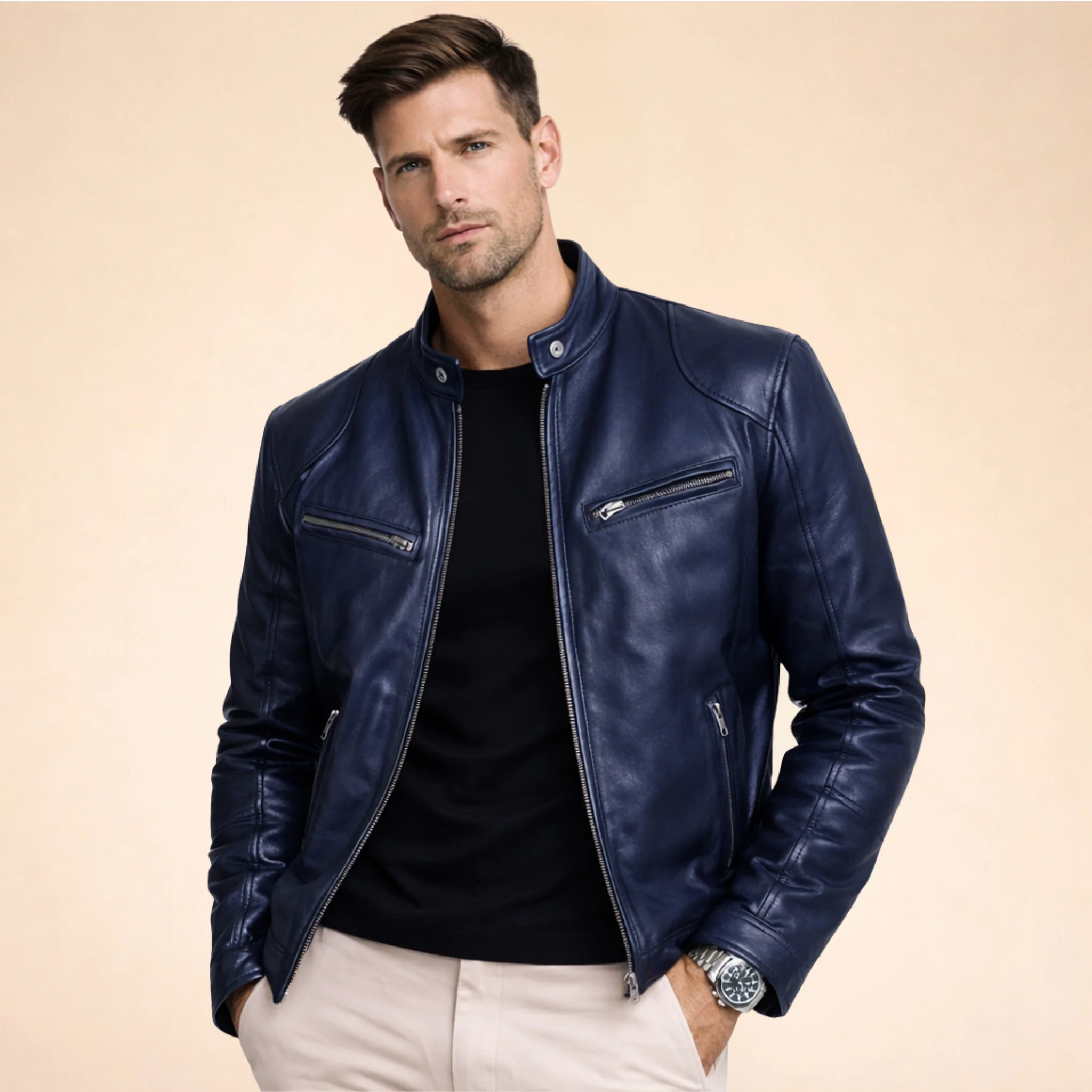 Vincenzo | Elegante giacca da uomo in pelle - Image 18