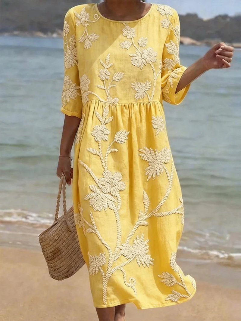 Viola | Abito da cerimonia da donna vintage ricamato - Image 5