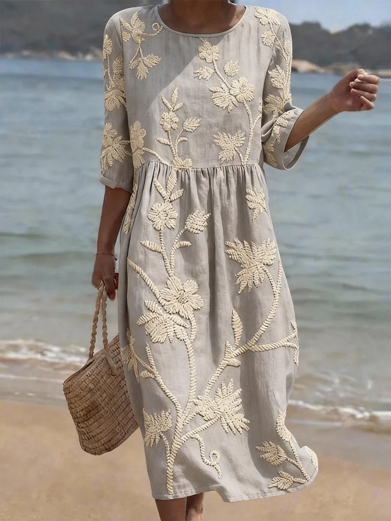 Viola | Abito da cerimonia da donna vintage ricamato - Image 6