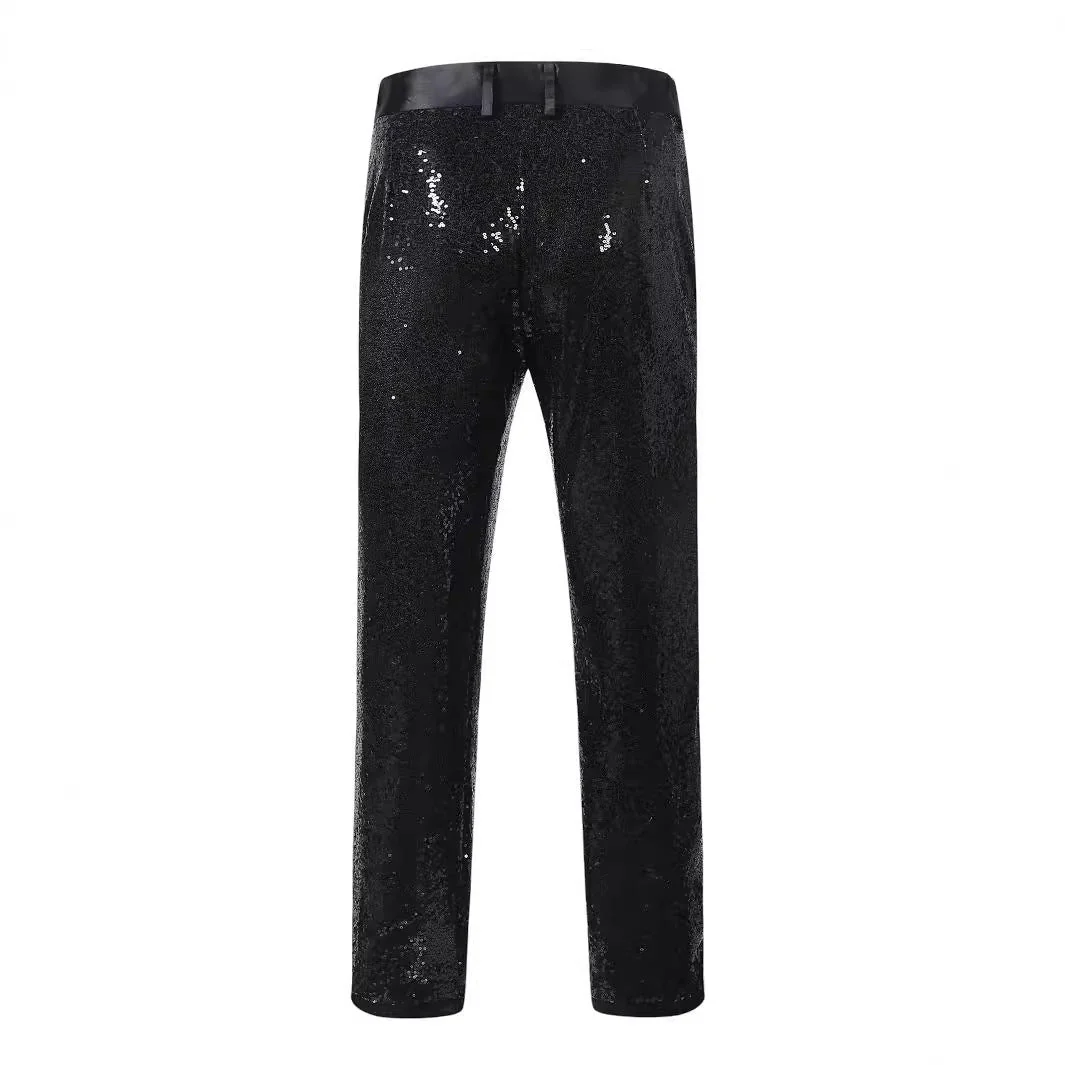 William | Pantaloni Glamour in Paillettes da Uomo - Image 6